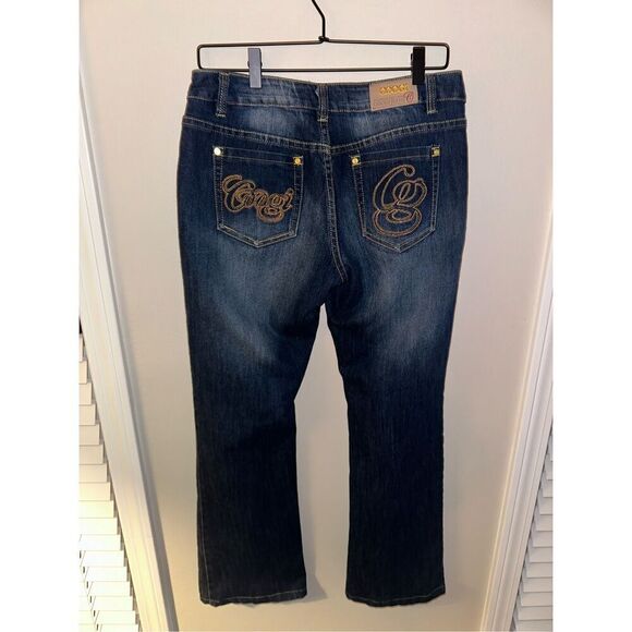 Women's Coogi Jeans Strait Leg Dark Wash 11/12 - Picture 3 of 5